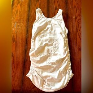 White maternity tank